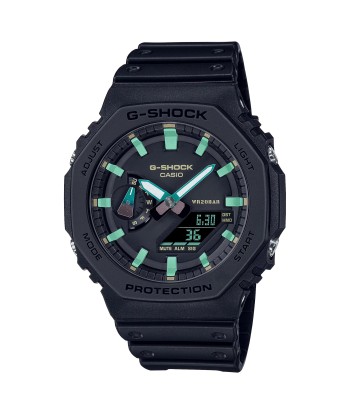 Casio G-Shock Black Carbon CasiOak Black & Rust Color Watch GA2100RC-1A est présent 