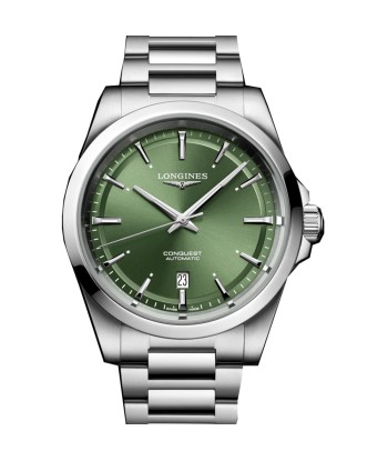 Longines Conquest 41MM Sunray Green Dial Automatic Stainless Steel Watch L38304026 du meilleur 