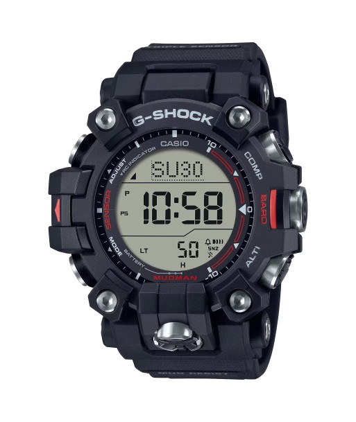 CASIO G-Shock GW9500-1 Mudman Triple Sensor Solar Black Watch d'Europe débarque