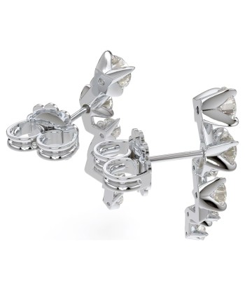 Swarovski Diamond Intimate Ear Cuffs White Gold Earrings la chaussure