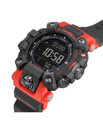 CASIO G-Shock GW9500-1A4 Mudman Triple Sensor Solar Red Orange Watch pas chere