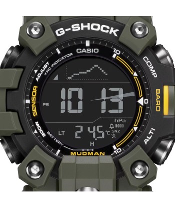 CASIO G-Shock GW9500-3 Mudman Triple Sensor Solar Green Watch en stock