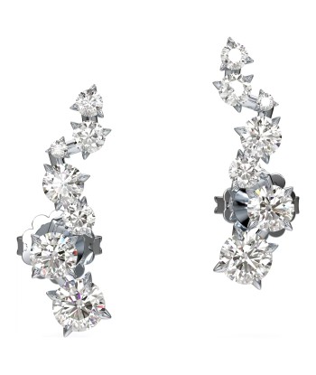 Swarovski Diamond Intimate Ear Cuffs White Gold Earrings la chaussure