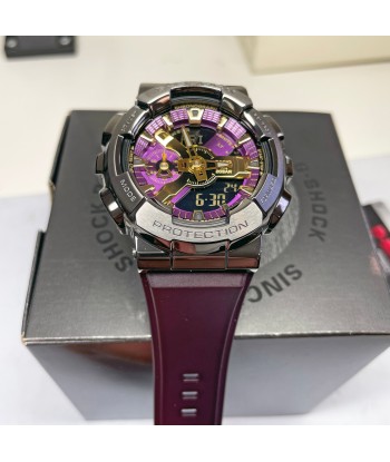 Casio G-Shock GM110CL-6A Classy Off-Road Purple Rainbow Metal Watch destockage