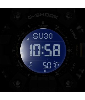 CASIO G-Shock GW9500-3 Mudman Triple Sensor Solar Green Watch en stock