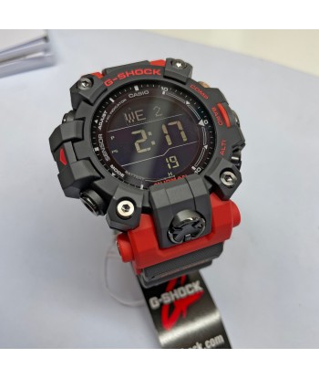 CASIO G-Shock GW9500-1A4 Mudman Triple Sensor Solar Red Orange Watch pas chere