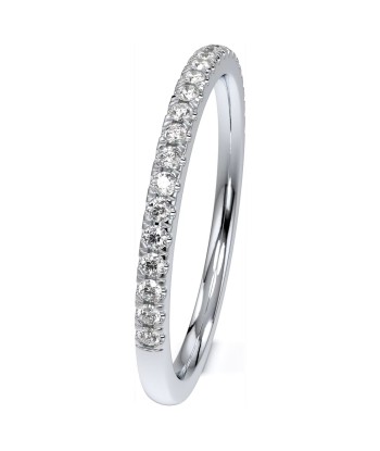 Swarovski Eternity Diamond Band Ring 14K White Gold .16 carats en linge