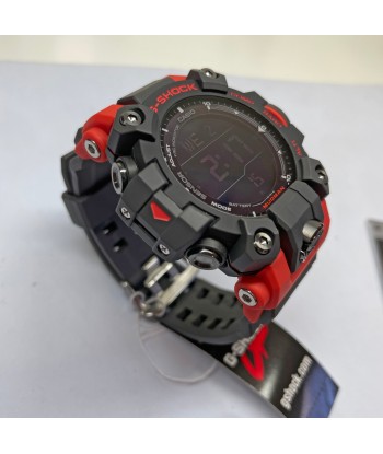 CASIO G-Shock GW9500-1A4 Mudman Triple Sensor Solar Red Orange Watch pas chere