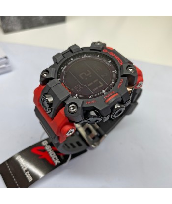 CASIO G-Shock GW9500-1A4 Mudman Triple Sensor Solar Red Orange Watch pas chere