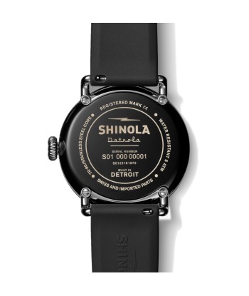 Shinola 43MM Model D Detrola All Black Quartz Watch S0120161970 du meilleur 