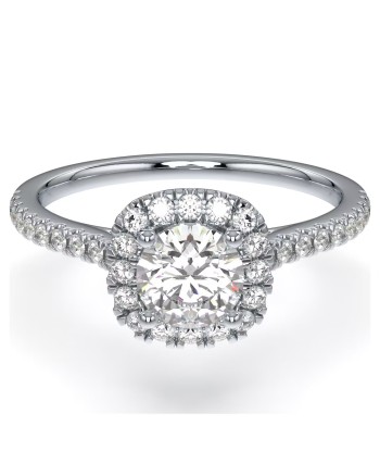 Swarovski Signature Cushion Halo Round Diamond Ring 14K prix