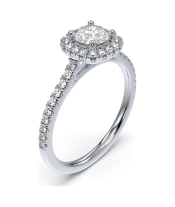 Swarovski Signature Cushion Halo Round Diamond Ring 14K prix