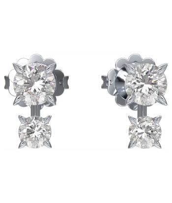 Swarovski Diamond Intimate Double Stud White Gold Earrings Toutes les collections ici