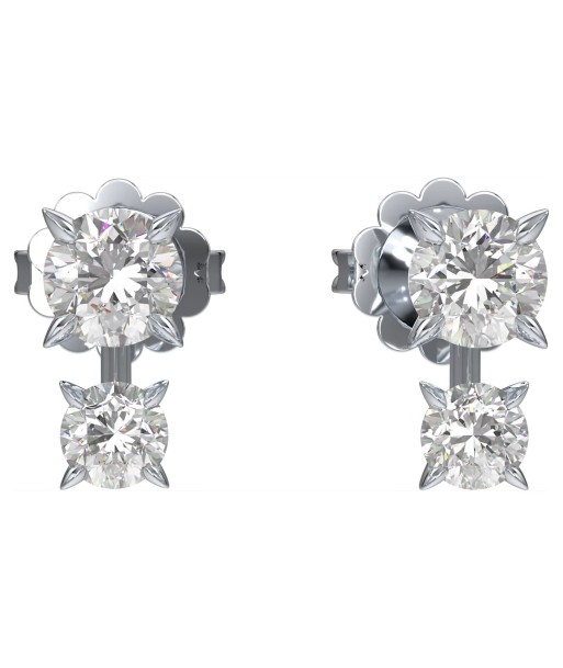 Swarovski Diamond Intimate Double Stud White Gold Earrings Toutes les collections ici