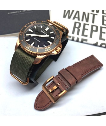 Shinola Bronze Monster Automatic 43mm Limited Gift Set Rumrunner Prohibition Watch ou a consommer sur place