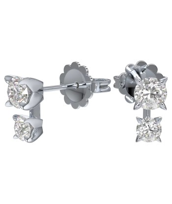 Swarovski Diamond Intimate Double Stud White Gold Earrings Toutes les collections ici