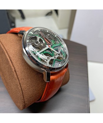 Accutron Spaceview 2020 ElectroStatic Green Dial Orange Watch 2ES6A004 paiement sécurisé