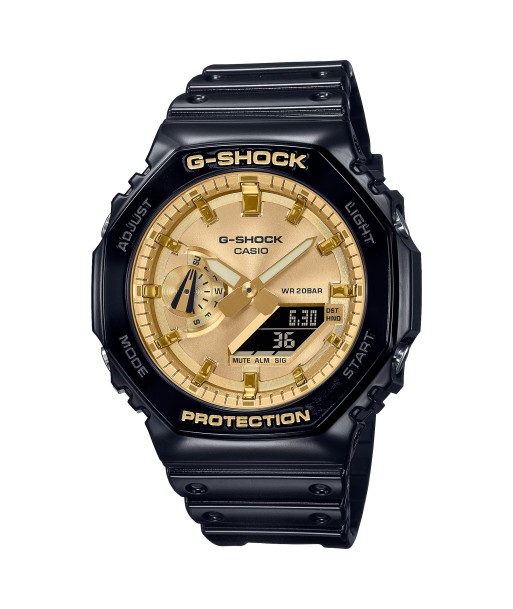 Casio G-Shock Black CasiOak Gold Metallic Glossy Watch GA2100GB-1A l'achat 