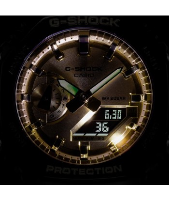 Casio G-Shock Black CasiOak Gold Metallic Glossy Watch GA2100GB-1A l'achat 