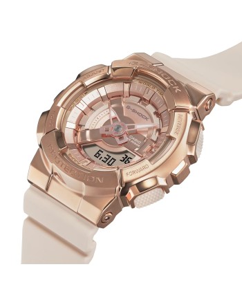 Casio G-Shock GMS GMS110PG-4A Metal Covered Rose Pink Gold Womens Watch prix