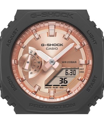 Casio G-Shock GMAS2100 “Mini CasiOak” Black Metallic Gold Watch GMAS2100MD-1A s'inspire de l'anatomie humaine