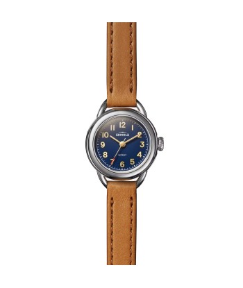 Shinola Runabout Mini 25mm Navy Blue Watch Bourbon Strap S0120273246 de l' environnement