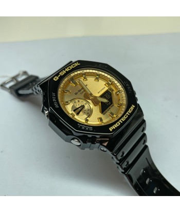 Casio G-Shock Black CasiOak Gold Metallic Glossy Watch GA2100GB-1A l'achat 