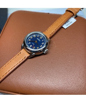 Shinola Runabout Mini 25mm Navy Blue Watch Bourbon Strap S0120273246 de l' environnement