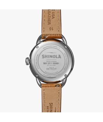 Shinola Runabout 36mm Navy Blue Watch Bourbon Strap S0120273248 Découvrez la collection