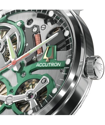 Accutron Spaceview 2020 ElectroStatic Green Dial Orange Watch 2ES6A004 paiement sécurisé