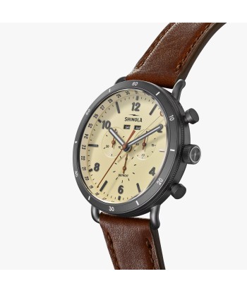 Shinola 45MM Canfield Sport Chronograph Gunmetal Gray Watch S0120283180 commande en ligne