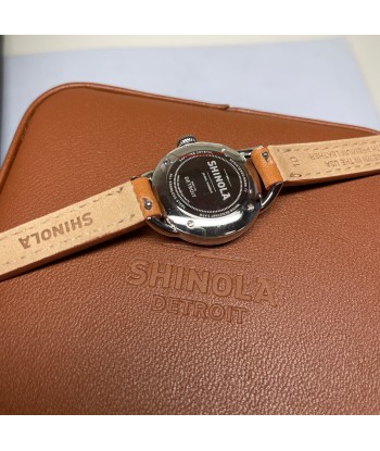 Shinola Runabout Mini 25mm Navy Blue Watch Bourbon Strap S0120273246 de l' environnement