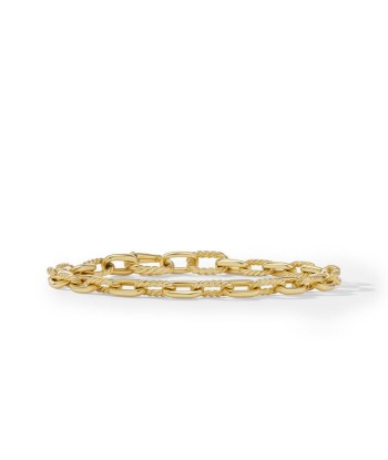 DY Gents Madison Chain Bracelet in 18K Yellow Gold Livraison rapide