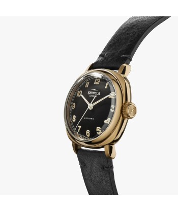 Shinola 39mm The Mechanic Watch Black Dial & Gold Case S0120273242 paiement sécurisé