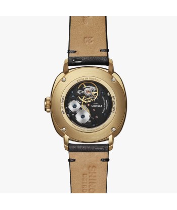 Shinola 39mm The Mechanic Watch Black Dial & Gold Case S0120273242 paiement sécurisé