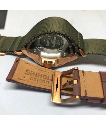 Shinola Bronze Monster Automatic 43mm Limited Gift Set Rumrunner Prohibition Watch ou a consommer sur place