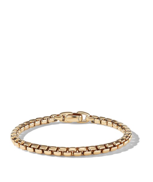 DY Box Chain Bracelet in 18K Yellow Gold, 5MM de pas cher