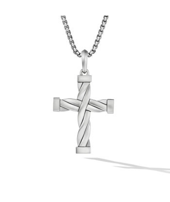 DY Helios Cross Pendant in Sterling Silver livraison gratuite