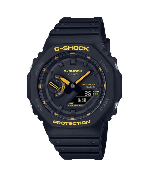 Casio G-Shock Caution Yellow Solar Bluetooth 2100 CasiOak GAB2100CY-1A Watch Jusqu'à 80% De Réduction