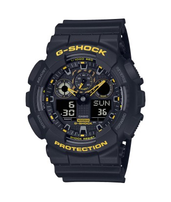 CASIO G-SHOCK GA100CY-1A Black & Caution Yellow Watch À commander