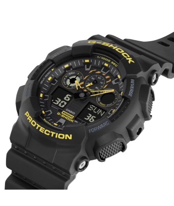 CASIO G-SHOCK GA100CY-1A Black & Caution Yellow Watch À commander