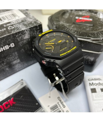 Casio G-Shock Caution Yellow Solar Bluetooth 2100 CasiOak GAB2100CY-1A Watch Jusqu'à 80% De Réduction