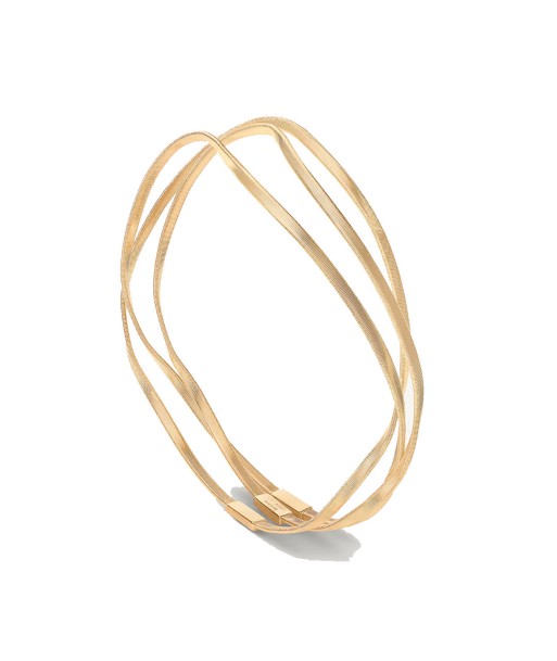 Marco Bicego Marrakech 18K Yellow Gold 3-Strand Interlocking Bangle Venez acheter