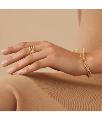 Marco Bicego Marrakech 18K Yellow Gold 3-Strand Interlocking Bangle Venez acheter