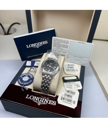 Longines Flagship 30mm Automatic Black Dial Stainless Steel Watch L43744596 shop