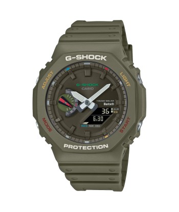 Casio G-Shock Green Multi-Color Solar Bluetooth 2100 CasiOak GAB2100FC-3A Watch Par le système avancé 