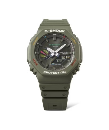 Casio G-Shock Green Multi-Color Solar Bluetooth 2100 CasiOak GAB2100FC-3A Watch Par le système avancé 