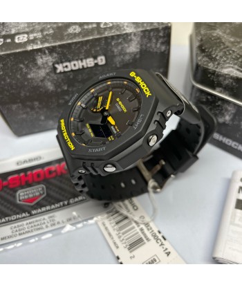 Casio G-Shock Caution Yellow Solar Bluetooth 2100 CasiOak GAB2100CY-1A Watch Jusqu'à 80% De Réduction