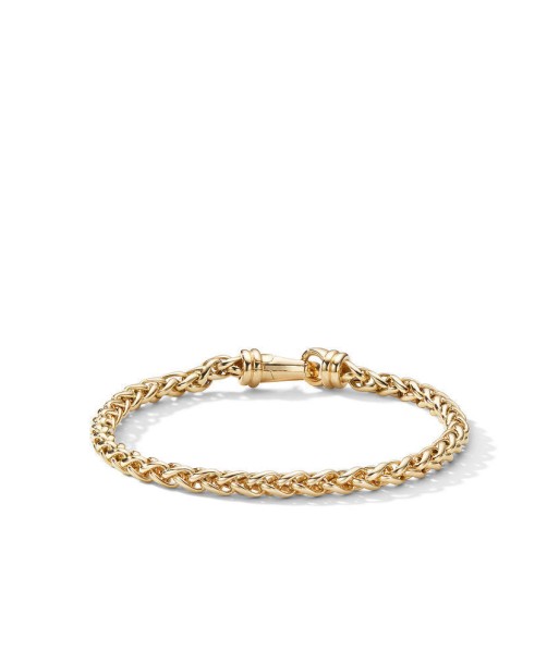 David Yurman Gents Wheat Chain Bracelet in 18K Yellow Gold les ligaments