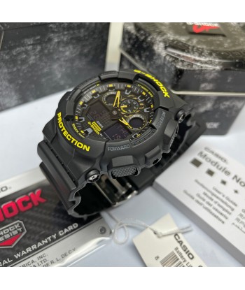 CASIO G-SHOCK GA100CY-1A Black & Caution Yellow Watch À commander